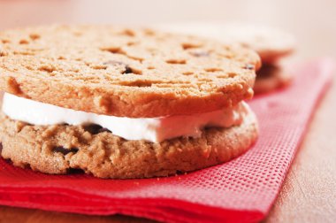 fırında çikolatalı kurabiye yakın çekim