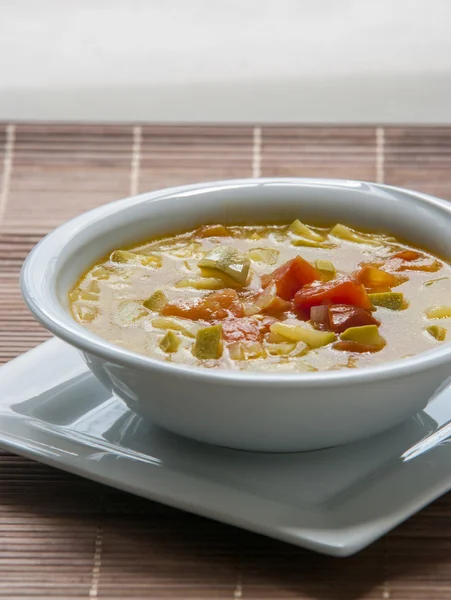 Bab minestrone leves, leves, cukkini — Stock Fotó