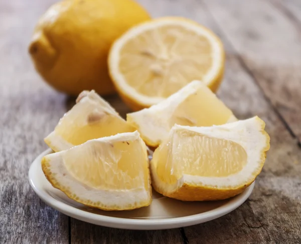 fresh lemon cut