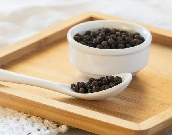 Black pepper close up — Stock Photo, Image