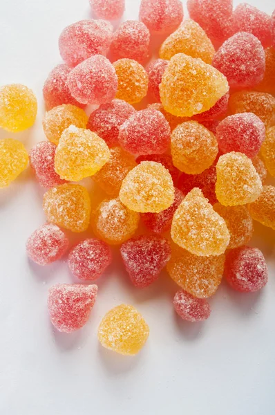 Fruity jelly beans sprinkled with sugar — Stock Photo, Image