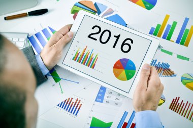 2016 için ekonomik bir tahmini gözlemleyerek işadamı