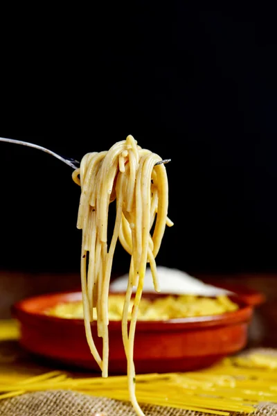 Espaguete alla carbonara — Fotografia de Stock