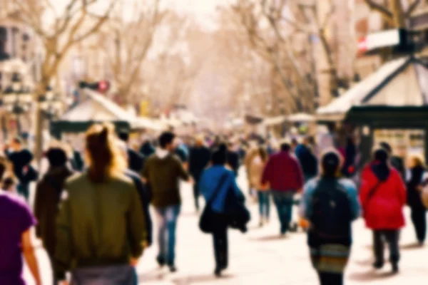 Fond flou déconcentré des gens qui marchent — Photo