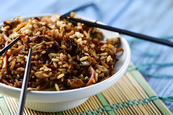 Asiático arroz frito — Fotografia de Stock