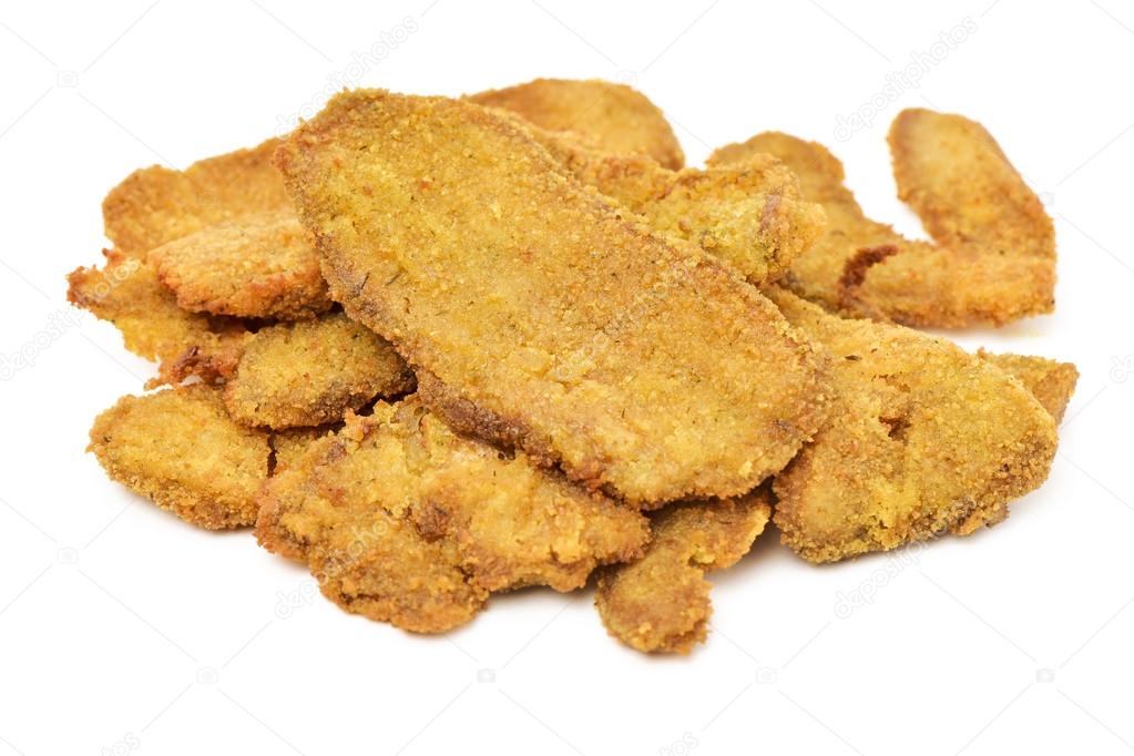 Cooked breaded fillets of seitan Stock Photo by ©nito103 104709042