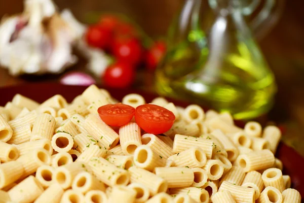 Penne rigate cocido — Foto de Stock