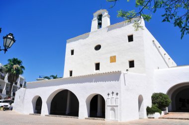 Sant Josep Church, in Ibiza Island, Spain clipart