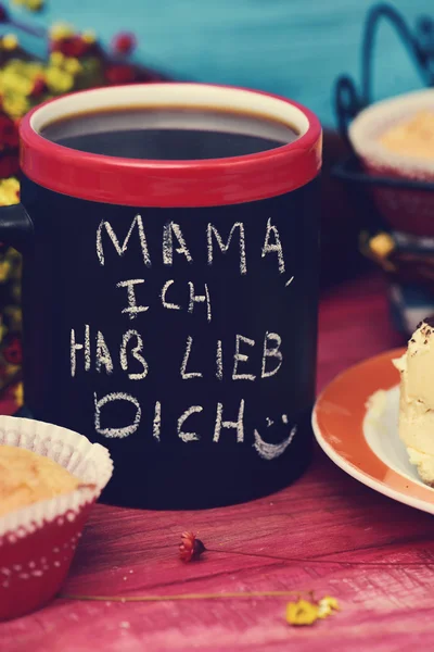 Texte mama ich hab lieb dich, Je t'aime maman en allemand — Photo