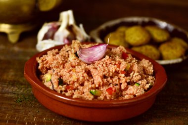 sebze ve falafel kuskus