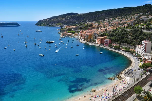 Villefranche-sur-Mer en la Riviera francesa, Francia — Foto de Stock