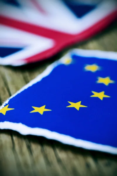 As bandeiras europeias e britânicas — Fotografia de Stock