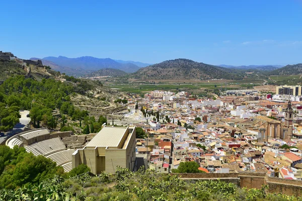 Luchtfoto van Sagunto, Spanje — Stockfoto