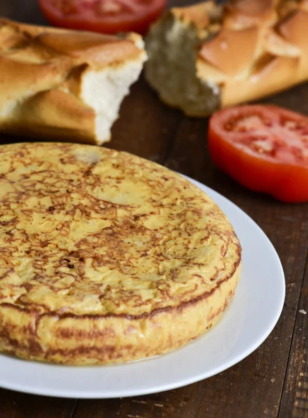 Tortilla de patatas, spanisches Omelett — Stockfoto