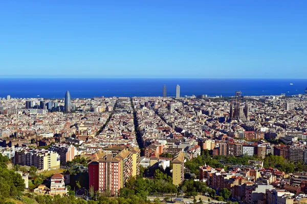 Vue aérienne de Barcelone, Espagne — Photo