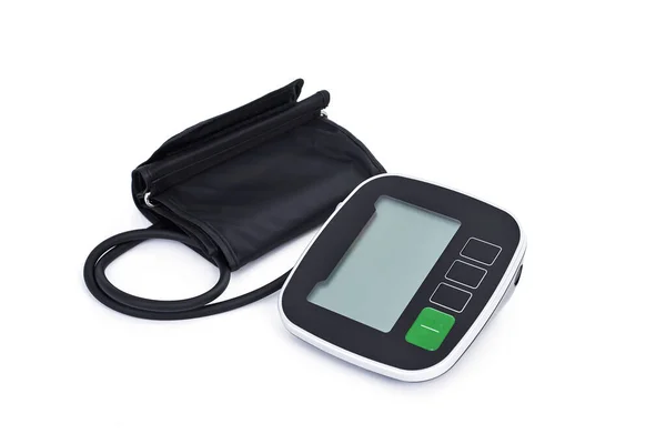 Electronic Sphygmomanometer White Background — Stock Photo, Image