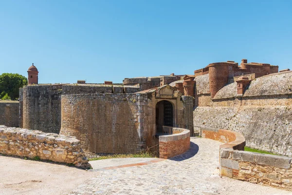 Particolare Della Fortezza Fort Salses Costruita Nel Secolo Salses Chateau — Foto Stock