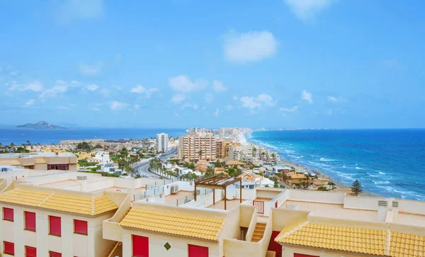 Una Vista Panorámica Sobre Manga Del Mar Menor Murcia España —  Fotos de Stock