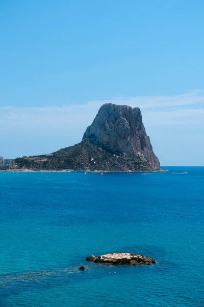 Een Uitzicht Het Voorgebergte Penon Ifac Calpe Valenciaanse Gemeenschap Spanje — Stockfoto