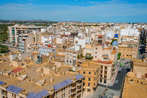 西班牙瓦伦西安社区Elche老城的鸟瞰图 — 图库照片