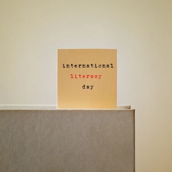 International literacy day — Stock Photo, Image