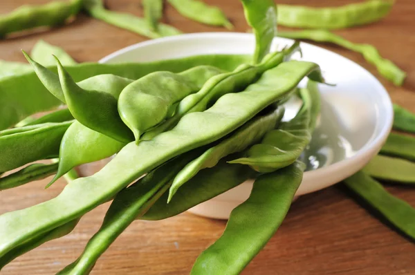 緑色の豆のポッド — ストック写真