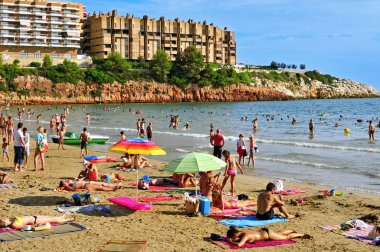 Capellans beach, salou, İspanya