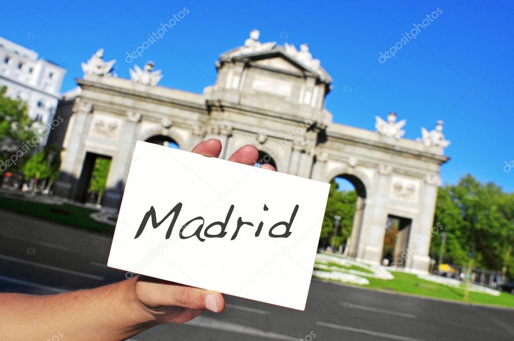 La Puerta de Alcala in Madrid, Spain