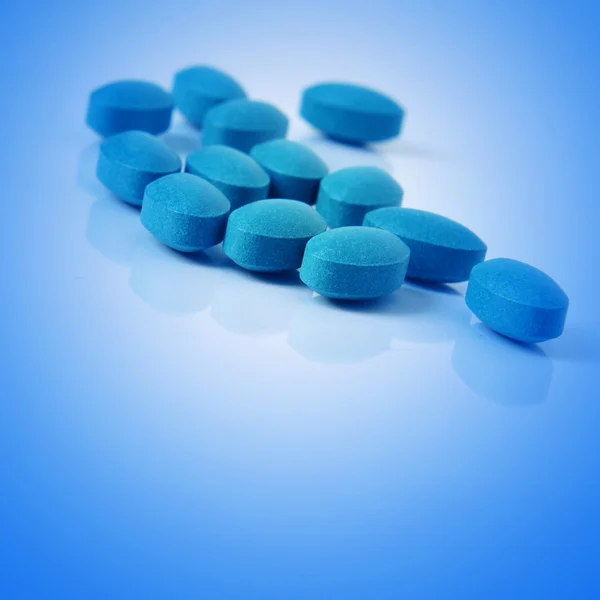 Blue pills — Stock Photo, Image