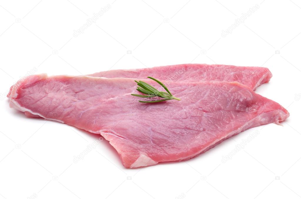 raw veal fillets