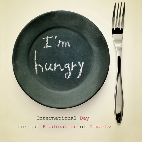 Міжнародний день боротьби з бідністю — стокове фото