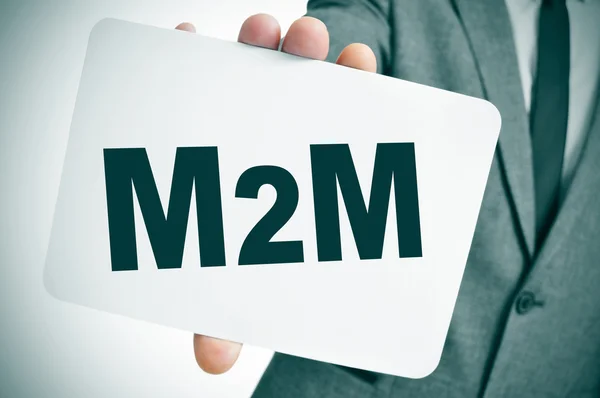 M2m, für Maschinen-zu-Maschinen-Technologien — Stockfoto