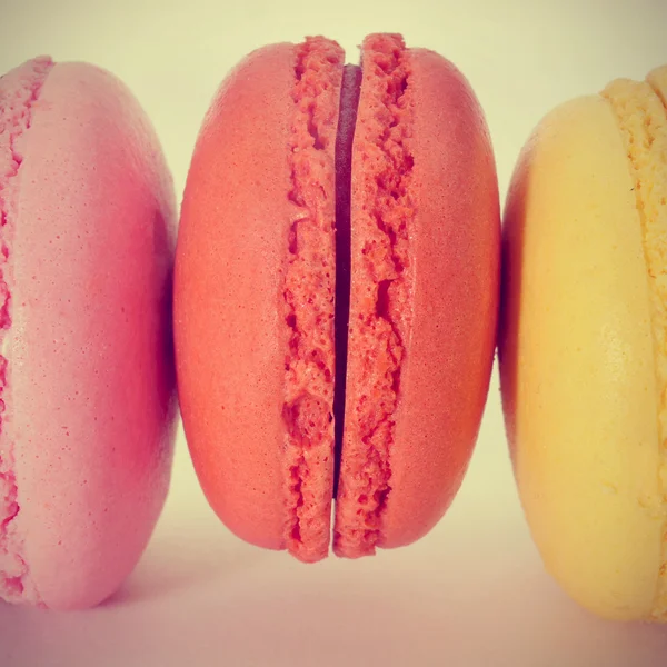 macarons, with a retro effect