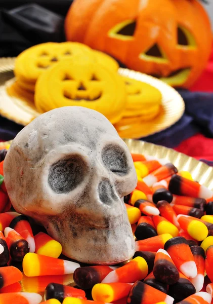 Хэллоуинская еда — стоковое фото
