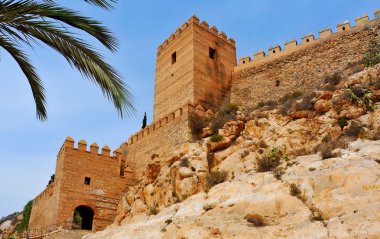 Alcazaba of Almeria, in Almeria, Spain clipart
