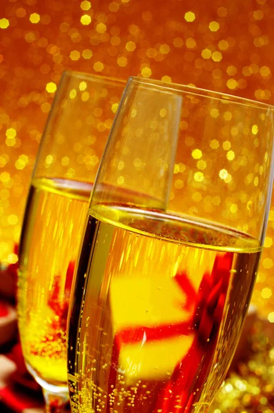 Glasses with champagne Stock Image