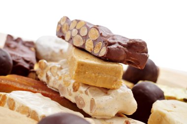 turron, geleneksel Noel tatlı yemekler İspanya
