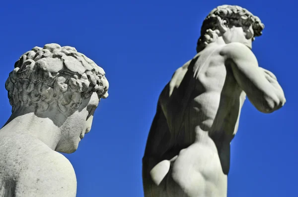 Réplica do David por Michelangelo em Florença, Itália — Fotografia de Stock