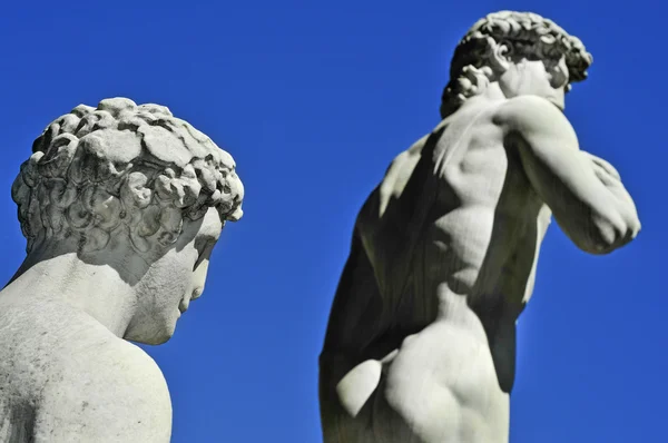 Nachbildung des david von michelangelo in florenz, italien — Stockfoto