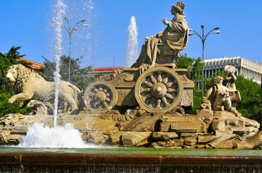Cibeles Fountain in Madrid, Spain clipart