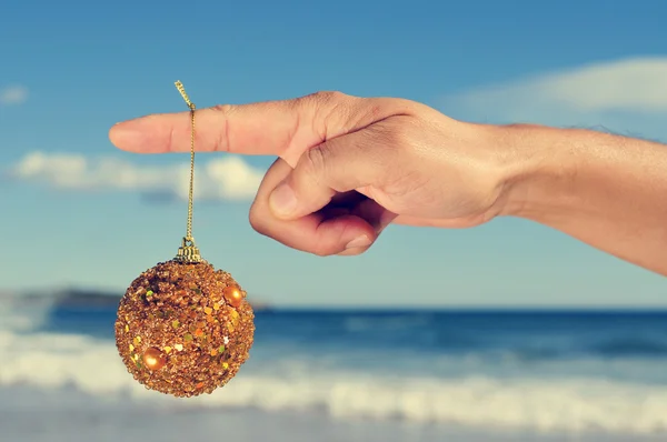 Weihnachten am Strand — Stockfoto