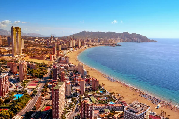 Benidorm, İspanya 'nın hava manzarası