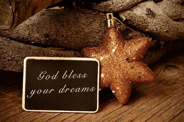 God bless your dreams — Stock Photo, Image