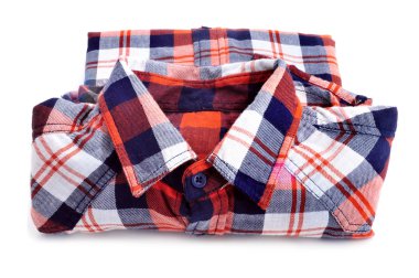 Folded lumberjack shirt clipart