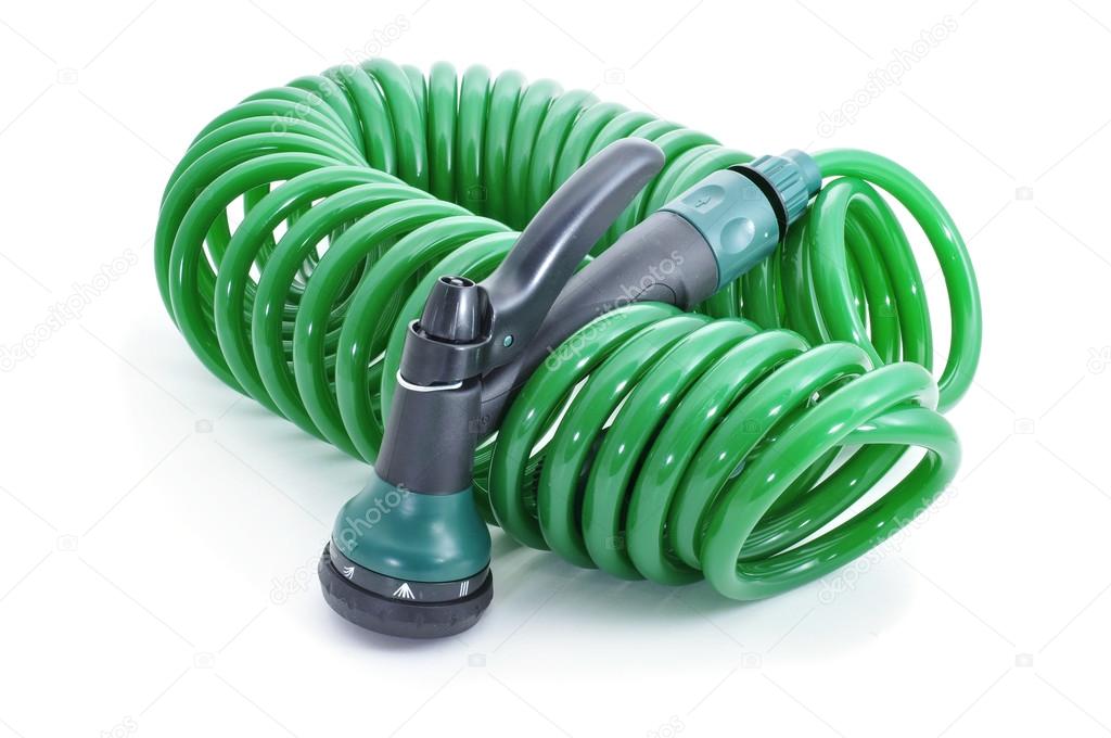 garden hose with sprayer pistol