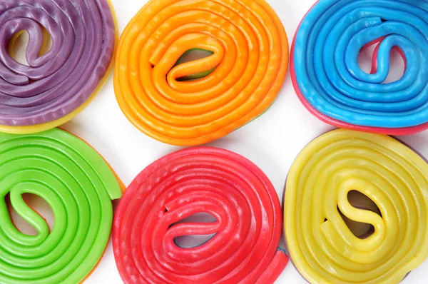 Licorice wheels background — Stock Photo, Image