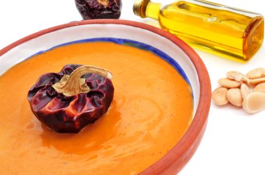 catalonia, İspanya tipik romesco sos