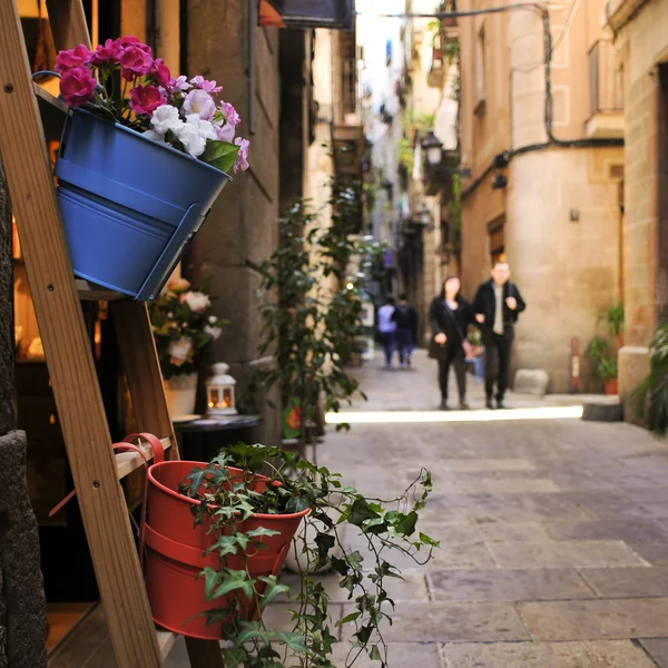 Tarihi İlçe Barcelona, İspanya — Stok fotoğraf