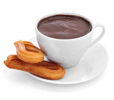 çikolata, tipik, İspanyol, tatlı bir atıştırma con Churros