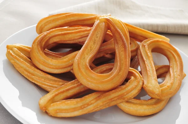 A spanyolra jellemző churros — Stock Fotó